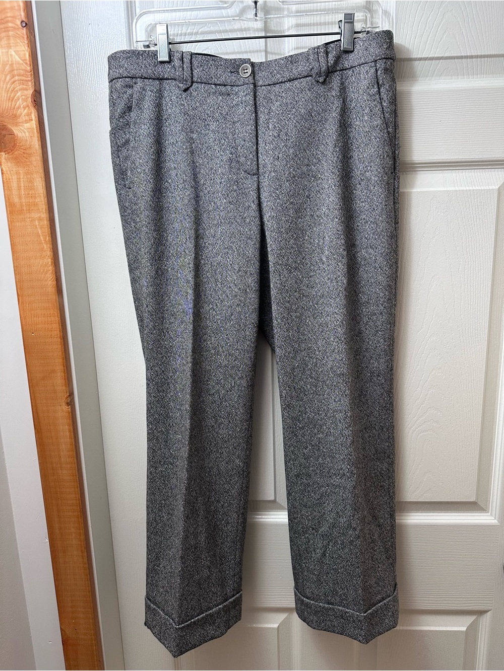 Luisa Cerano Wool Blend Cropped Pants Size 10 27” inseam